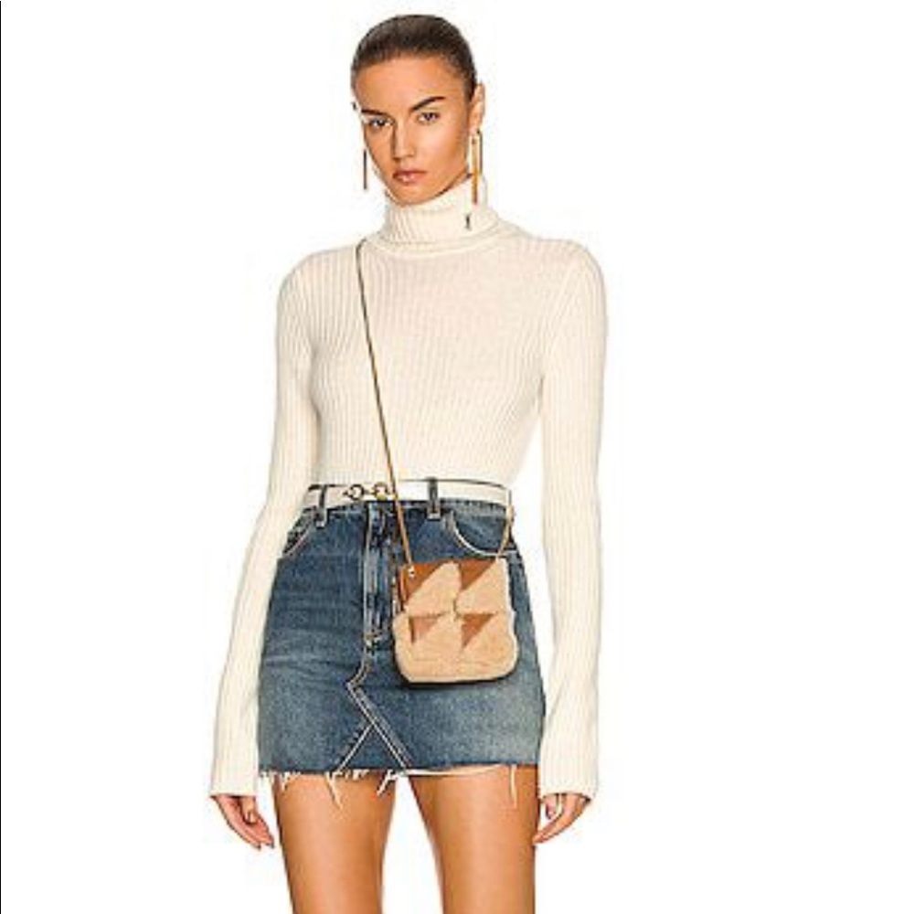 Saint Laurent Jamie Cube Bag In Tan